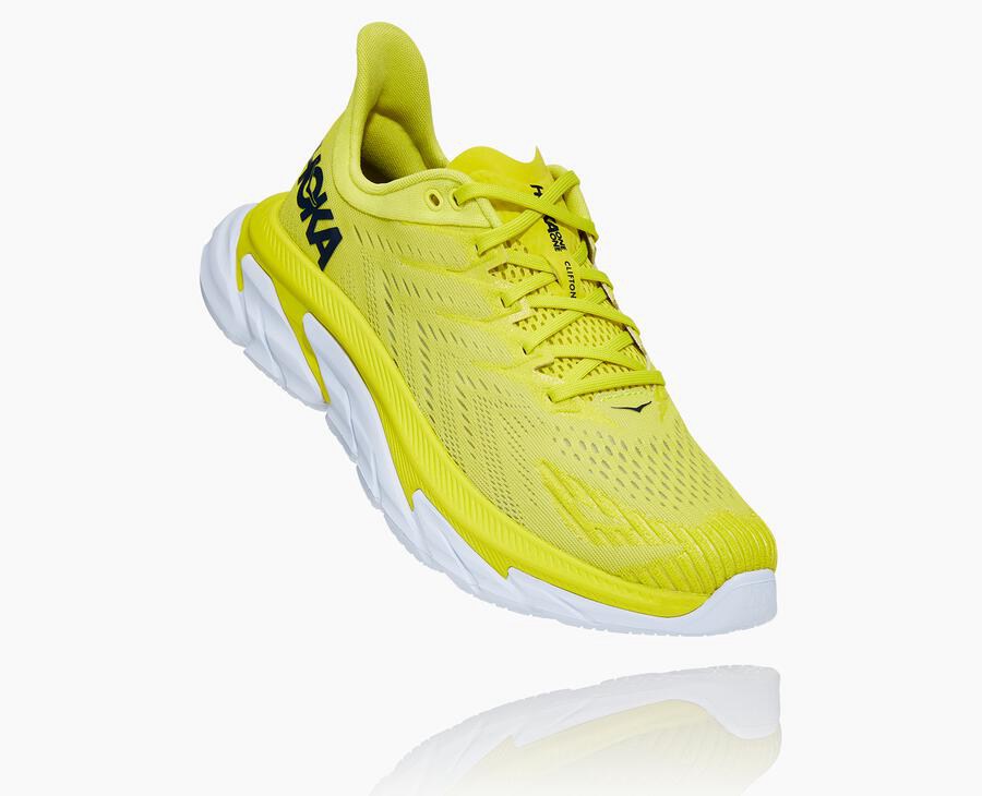 Hoka One One Clifton Edge - Men Running Shoes - Fluorescence,Australia QLB-106248